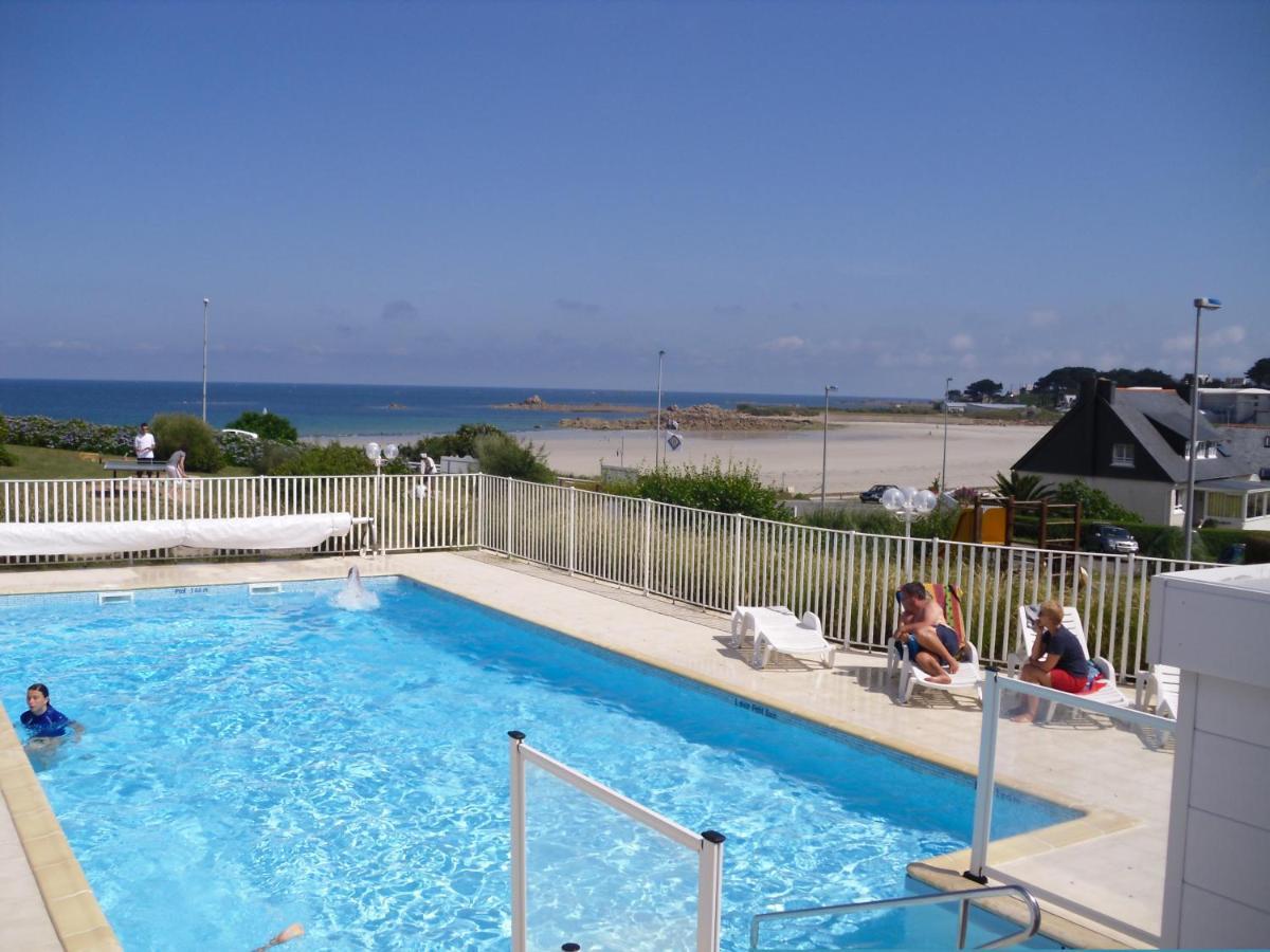 Maison 6 Pers Belle Vue Mer Piscine, Plage A 40 M Trévou-Tréguignec المظهر الخارجي الصورة