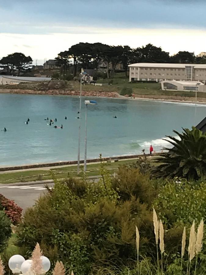 Maison 6 Pers Belle Vue Mer Piscine, Plage A 40 M Trévou-Tréguignec المظهر الخارجي الصورة