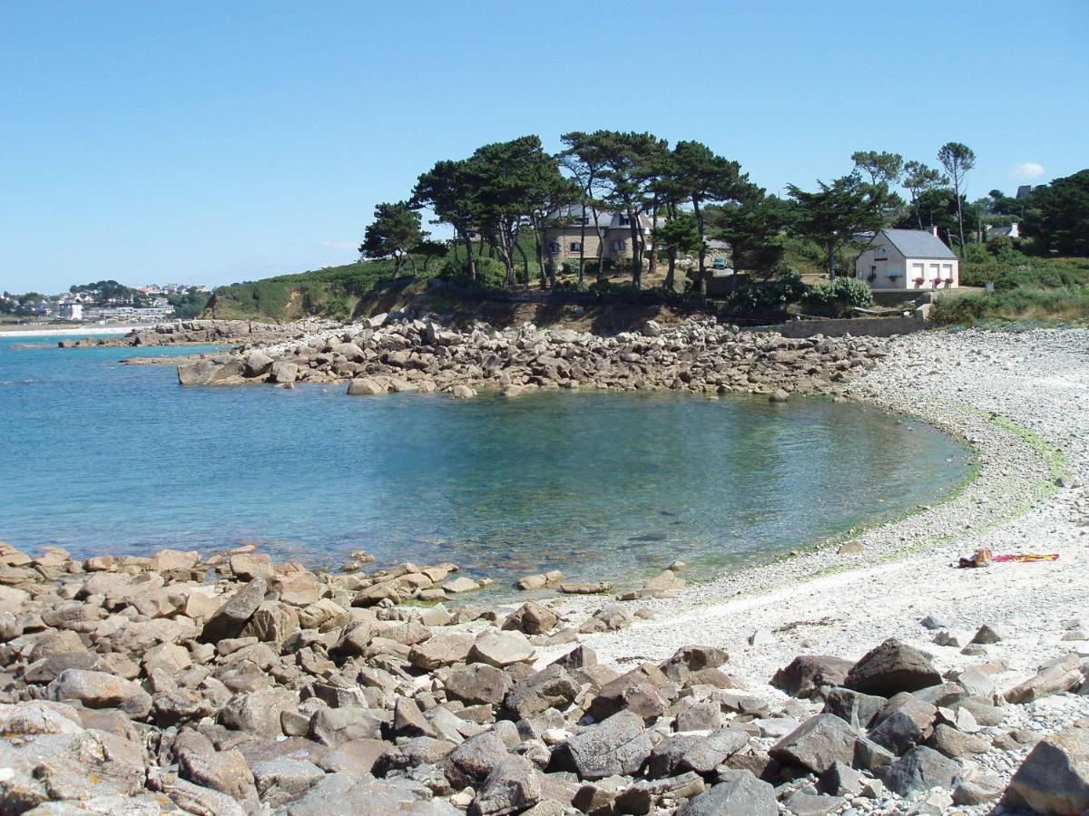 Maison 6 Pers Belle Vue Mer Piscine, Plage A 40 M Trévou-Tréguignec المظهر الخارجي الصورة