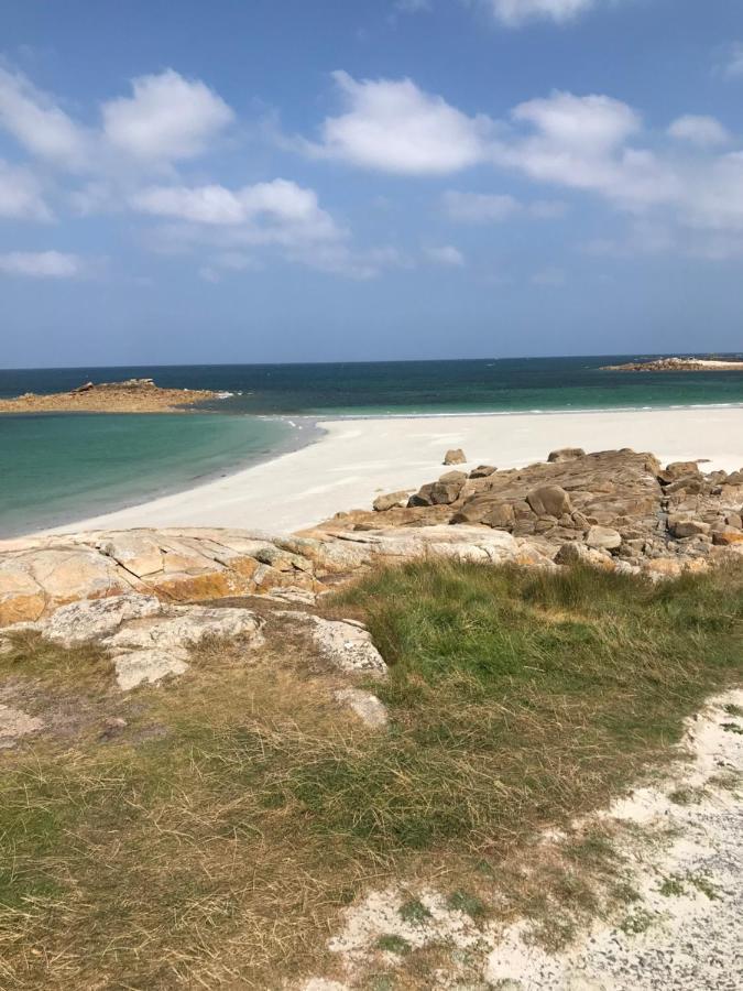 Maison 6 Pers Belle Vue Mer Piscine, Plage A 40 M Trévou-Tréguignec المظهر الخارجي الصورة