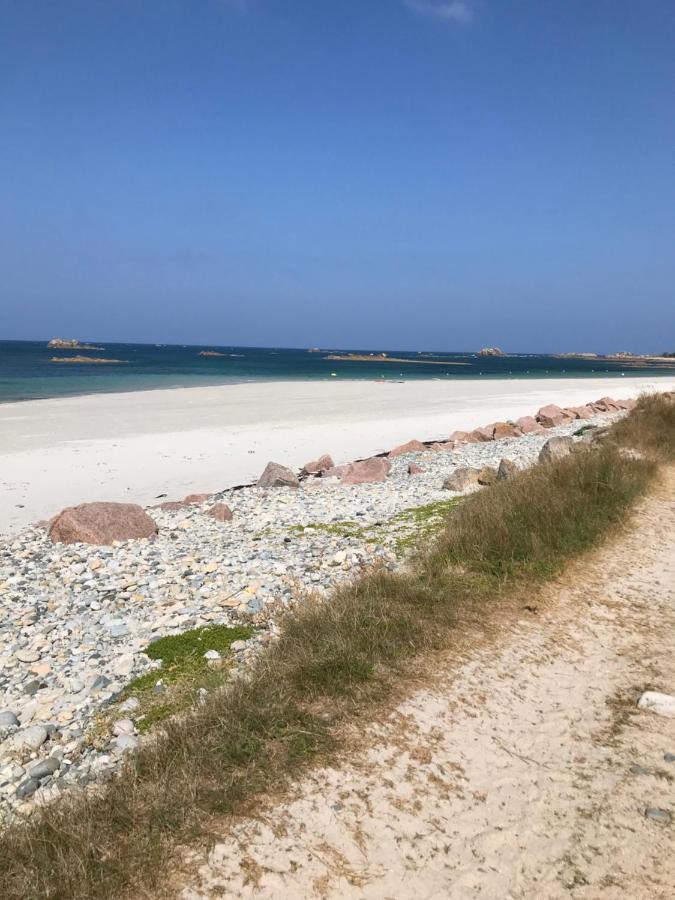 Maison 6 Pers Belle Vue Mer Piscine, Plage A 40 M Trévou-Tréguignec المظهر الخارجي الصورة