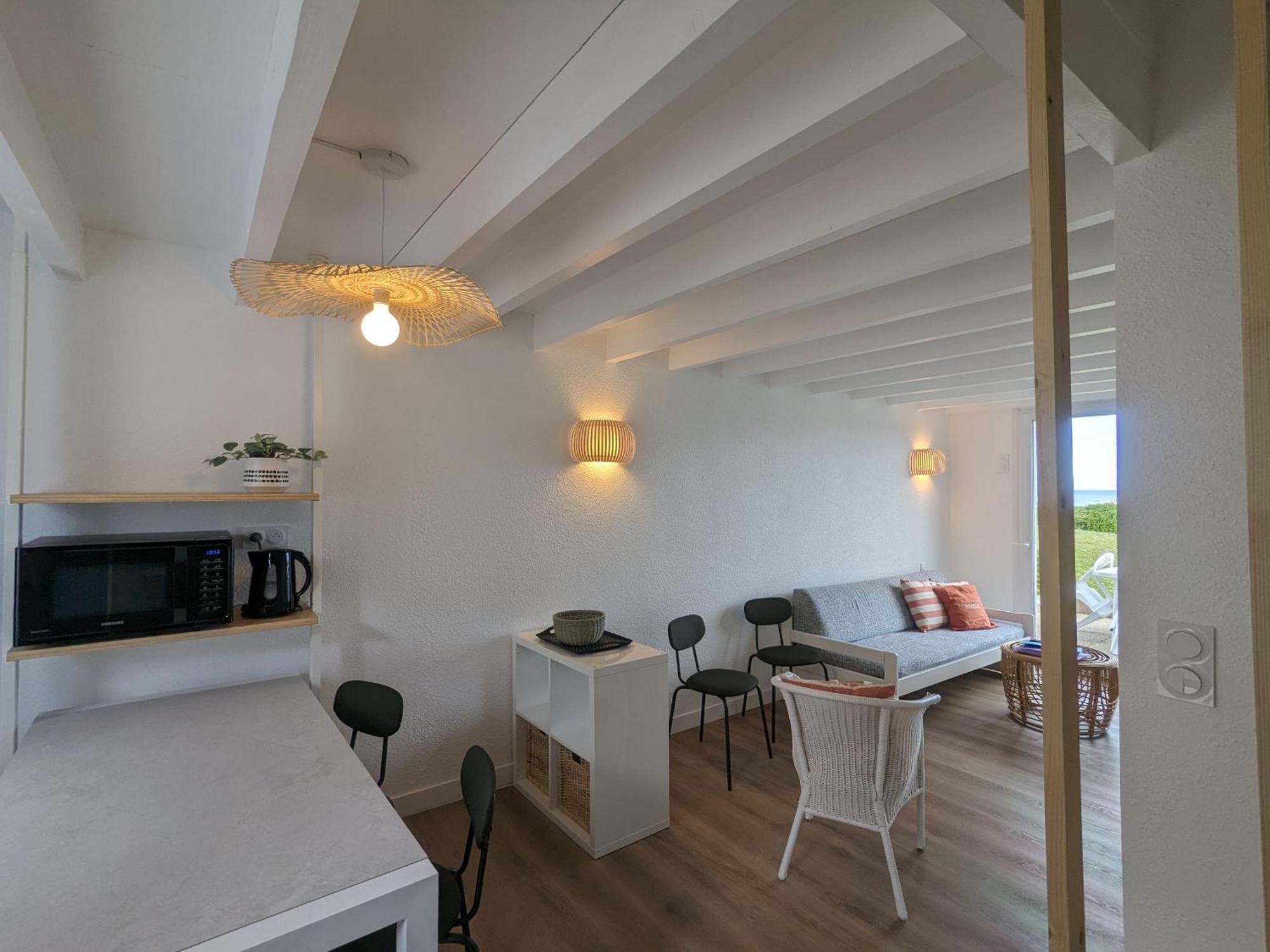 Maison 6 Pers Belle Vue Mer Piscine, Plage A 40 M Trévou-Tréguignec المظهر الخارجي الصورة
